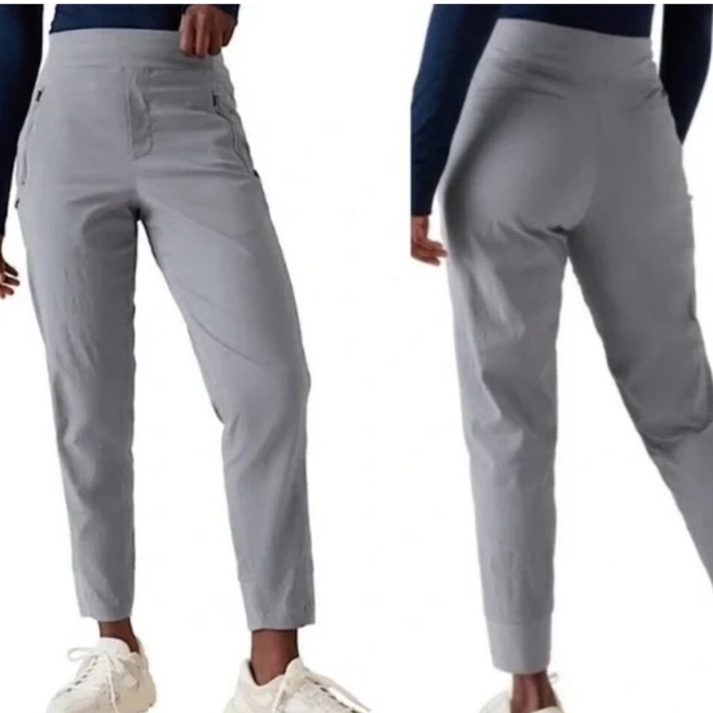 Athleta Light Grey Trekkie Hike Jogger SZ 6
